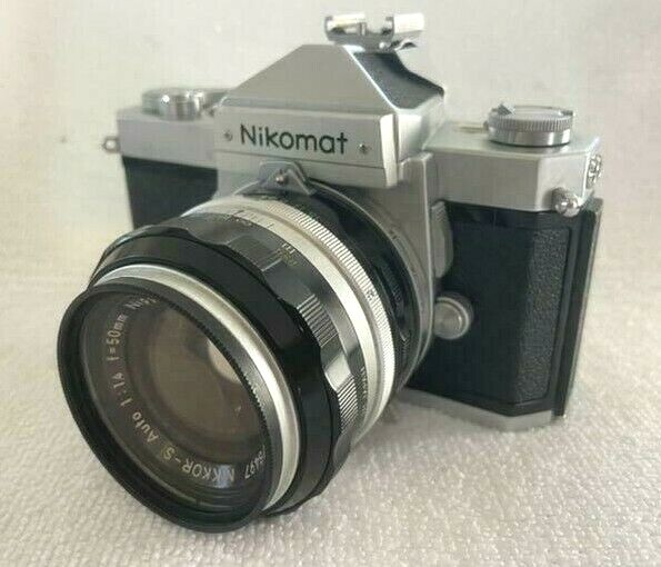 Nikon Nikomat FTN Camera Silver Body w/Nikkor-S 50mm F1.4