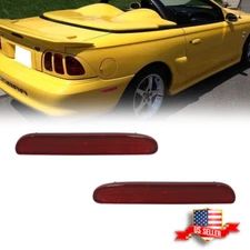 OE-Spec Red Rear Side Marker Lights Reflectors For 94 95 96 97 98 Ford Mustang
