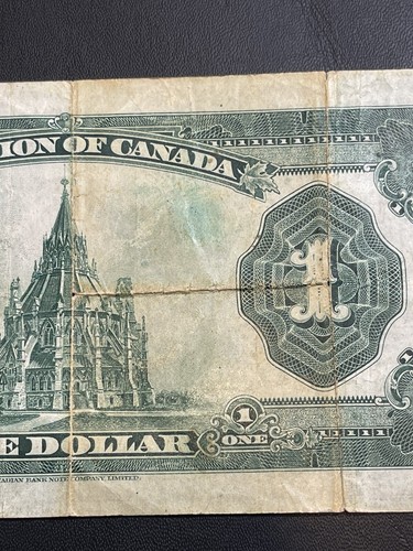 Banknote Dominion Of Canada 1923 1$ Dollar C2046802 Green Seal McCavour/Saunders - Picture 15 of 16
