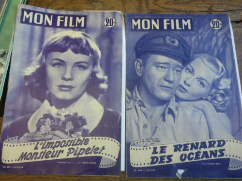 Set Of 2 Magazines Mon Film L'Impossible Mr Pipelet The Fox Of Oceans - Picture 1 of 1