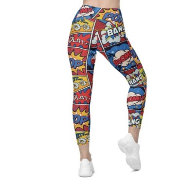 FIERCEPULSE SUPERHERO COMICS Book Bubbles Yoga - Main Image