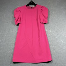 ALICE & OLIVIA Sheath Dress Women’s 4 Pink Wild Pink Hanita Short Puff-sleeve