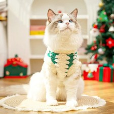Pet Apparel Windproof Christmas Pet Clothes Comfortable Velvet Cat Warm Vest Sof