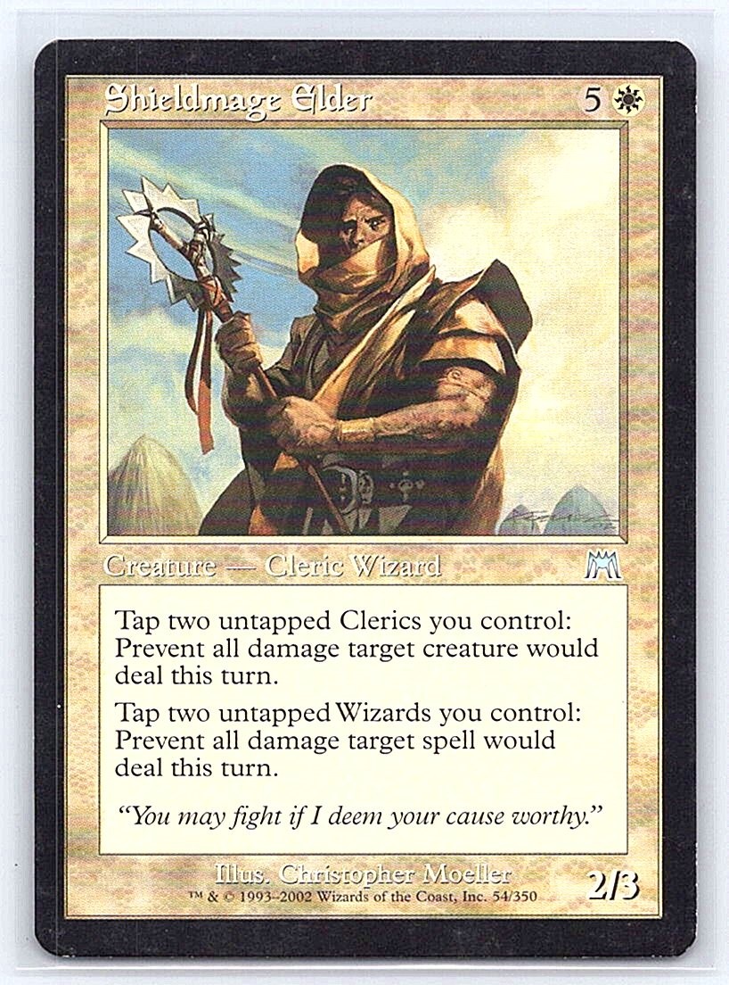 SHIELDMAGE ELDER 54 UC ONSLAUGHT MTG CARD