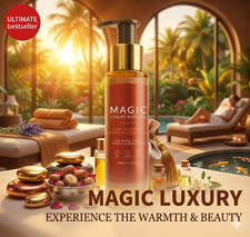 Magic Luxury Body Oil 3.4 oz Firms Tighten  Hydrate Loose Skin Pump..