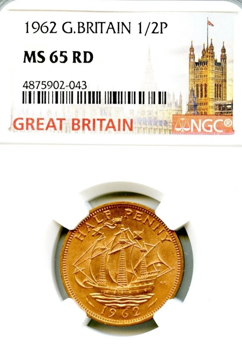 MS 65 Graded UK Half Pennies for sale | eBay
