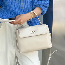 Women Cowhide Leather Tote Bag Lady Designer Luxury Soft Leather Handbag 12