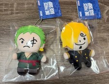 One Piece Base Shop Limited Zoro Sanji Yubinui Finger Plush Mascot set of 2