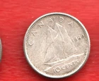 CANADA 10 CENTS 1960SILVER
