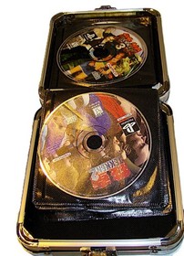 19 PS PlayStation 1 & 2 Video Game Lot Discs + Vaultz Case RPG/Sports/Shooters