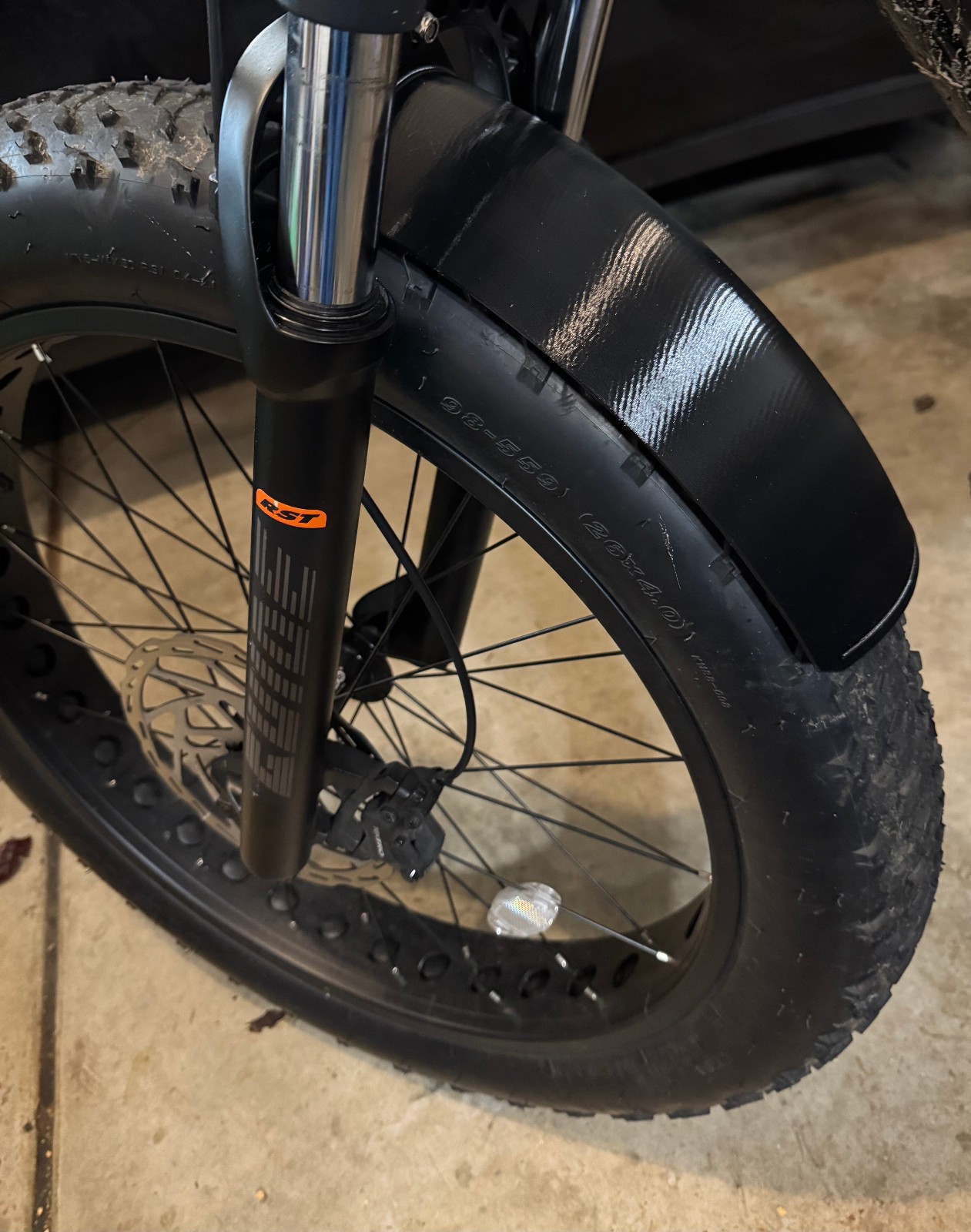 Ebike  Fender Allows Room For Bicycle Carriers Made In Us