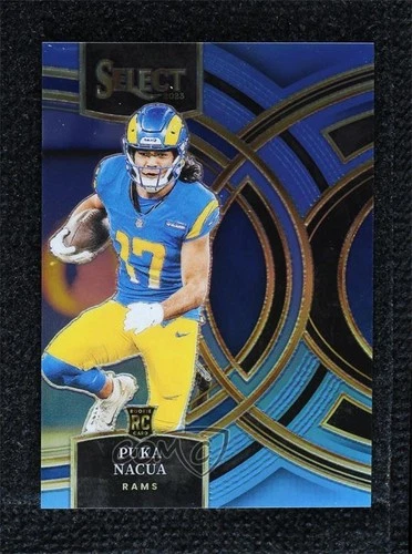 2023 Panini Select Premier Level Light Blue Prizm /99 Puka Nacua #199 Rookie RC