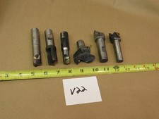 6 pcs indexable carbide tooling lot Kennametal Ingersoll 1" mill face 3/4" 5/8"