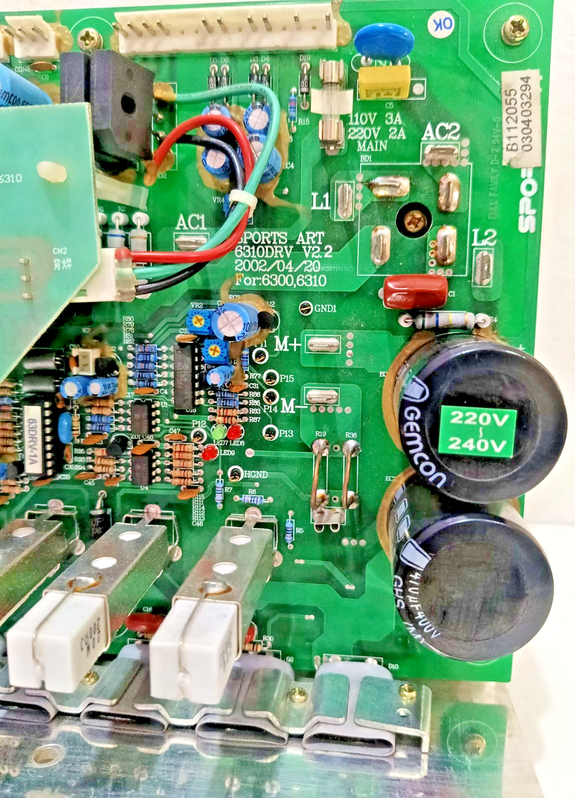 SPORT ART TAPIS ROULANT CONTROL DRIVER BOARD (PCB) 6300.6310 (SPEDIZIONE GRAT... foto 4