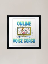 Online Voice Coach Framed Art Print Framed Wall Art Poster Canvas Print Picture