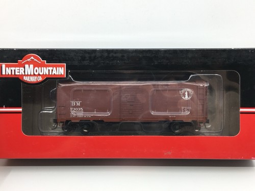HO Intermountain Boston & Maine 40’ 1937 AAR Boxcar B&M #73035 ruedas de metal | Zustand: Used