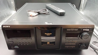 Vtg. Sony CDP-CX455 ~ 400 Disc Mega Storage Compact Disc Changer with Remote