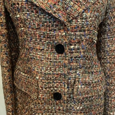 ETRO Milano Mantel ungefüttert Gr. 36 EU /IT 42 Bunt Mehrfarbig Luxus Design