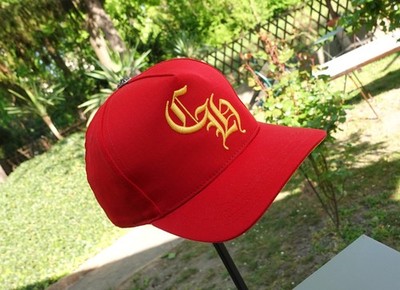 CHROME HEARTS CAP logo baseball base red nylon yellow ch trucker sterling silver