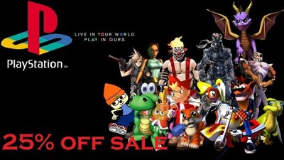 PS1 Games. 40% off Sale. Flat $6 shipping!