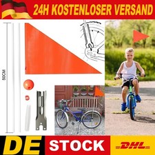Wimpelstange Fahrrad Wimpel neon orange 110cm Sicherheitswimpel Kinder Fahne DHL
