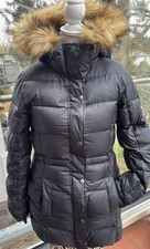 True Religion Daunenjacke, Echtfell Kapuze, Gr.M, Grün