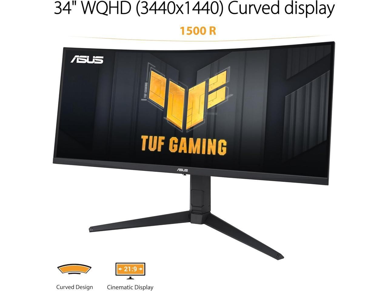 Monitor ASUS TUF Gaming 34" ultrawide QHD 2K 1440P 180Hz AMD FreeSync Premium Pro, imagen 2