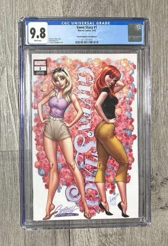 Gwen Stacy #1 CGC 9.8 J Scott Campbell Variant Cover B limited  2500 Copies 2020