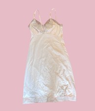 Vintage 50s Van Raalte Pale Pink Full Nylon lace Slip Dress