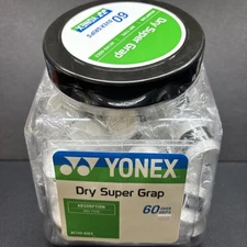 YONEX Dry Super Grap Tennis Badminton Pickleball Grip Racket Tape 5 Grips White