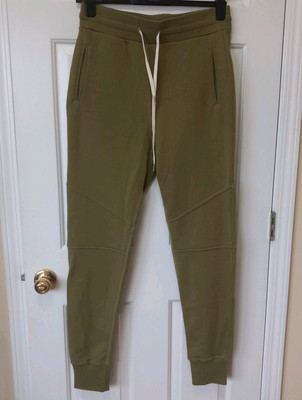 JOHN ELLIOT Men's Light Green Cotton Made USA Joggers Sweatpants Slim Casual XL