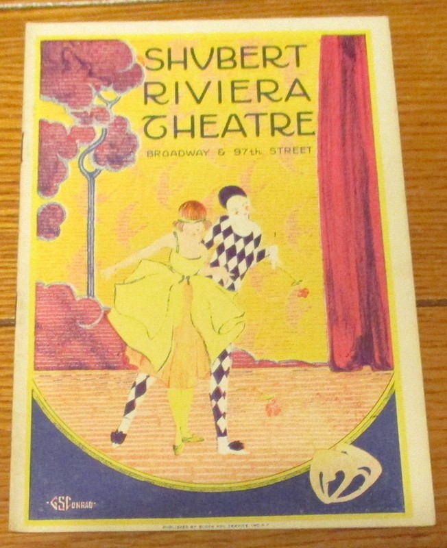 1929 Broadway Playbill "Zeppelin" starring Wallis Clark Shubert-Riviera Theatre