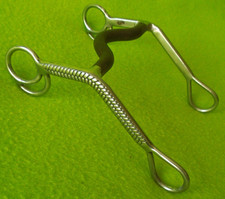 FANCY Herringbone Pattern Cheek Western Show Ranch Curb Bit HeavyDuty STAINLESS