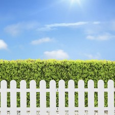  1 Set 2 Pcs Plastic Courtyard Fences Indoor Outdoor Villa School Garden Fences