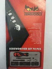 TengTools 74pc.Ratchet Screwdriver Set-6?Flex & 4? Extension Bars-New- T44030103