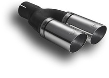 Embout de silencieux de tuyau d'échappement universel rond 60 mm longueur...