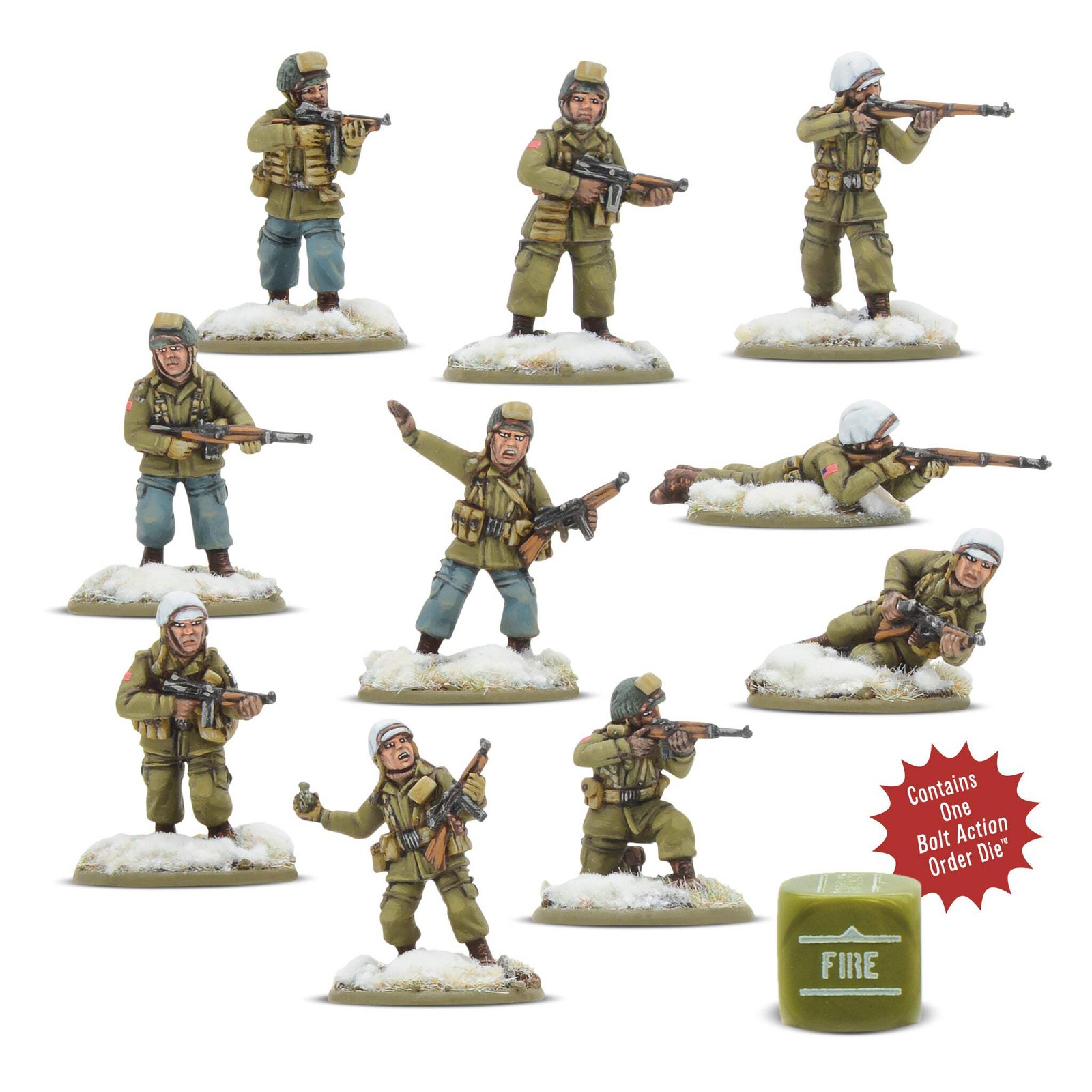 Bolt Action - US Airborne (Winter) Pathfinder Squad - Warlord Games NEW