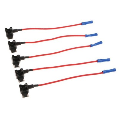 5 Stück 15A ACN Tap Add-a-circuit Low Profile Mini Blade Stil Sicherungshalter
