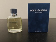 D&G Pour Homme 125ml (4.2oz) - 95% Full - 2019 Batch (Shiseido/France Formula)