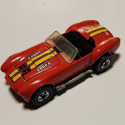 Vtg. Mattel Inc. Hot Wheels 1982 Classic Red Cobra Car With Yellow Stripes 1/64
