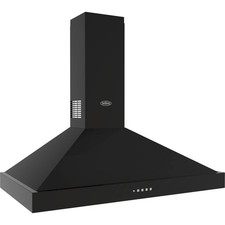 Belling BEL FARMHOUSE CHIM 110PYR BLK Built In 110cm 3 Speed Chimney Cooker Hood