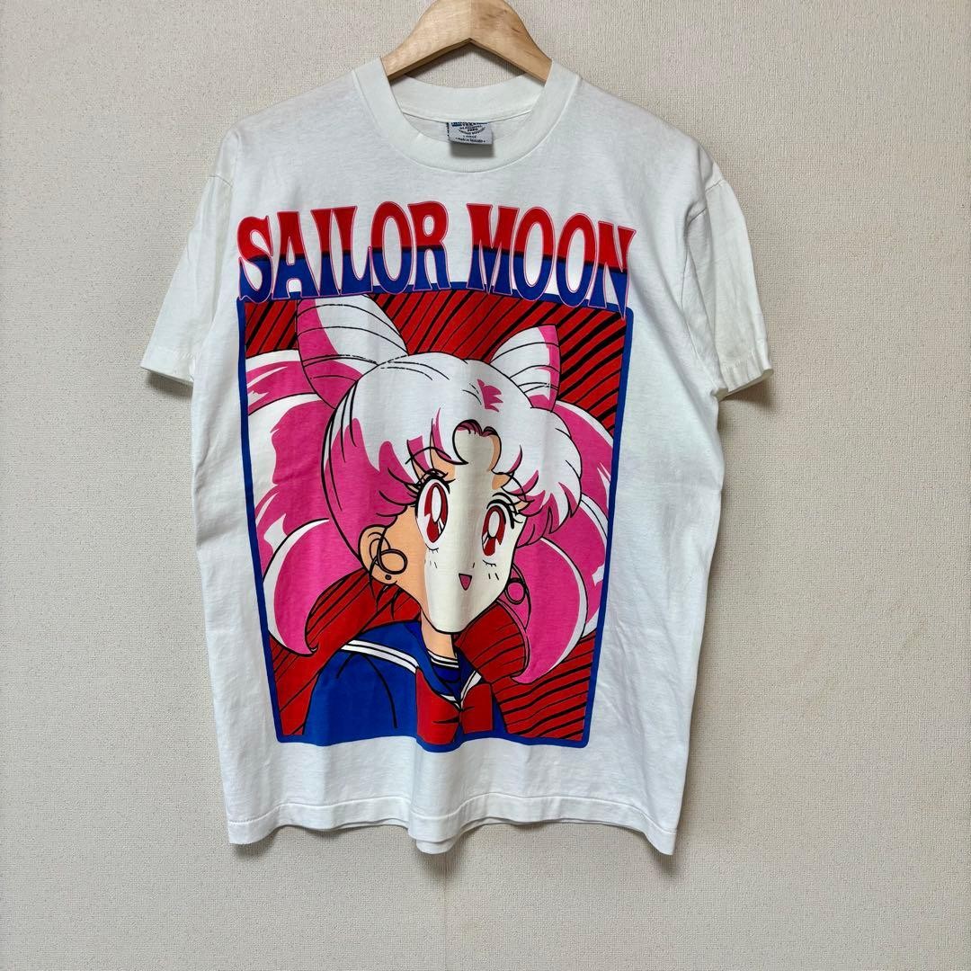 Camiseta Sailor Moon Chibi Estados Unidos De Colección Estampado Doble Cara Rara Coleccionable