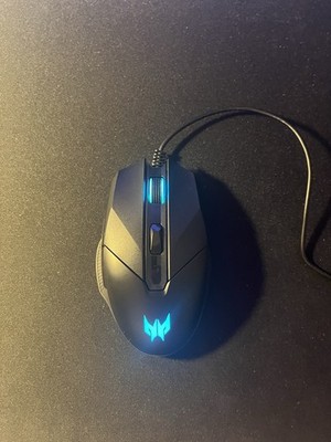 Acer Predator Gaming Maus Wired, Schwarz, Blaue LED Gaming