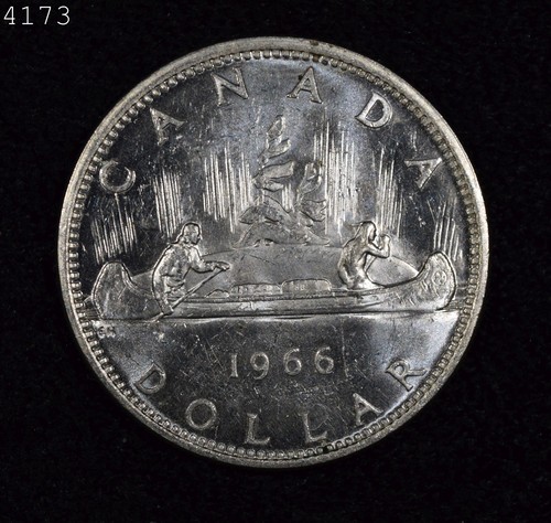 1966 Canada Silver Dollar "Very Choice BU" *Free S/H After 1st Item*