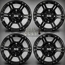 POLARIS RANGER XP1000 14" VIPER BLK ATV / UTV ALUMINUM WHEELS (SET 4) POL10K