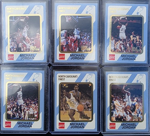 Michael Jordan [Gold] #16 1989 Collegiate Collection North Carolina card