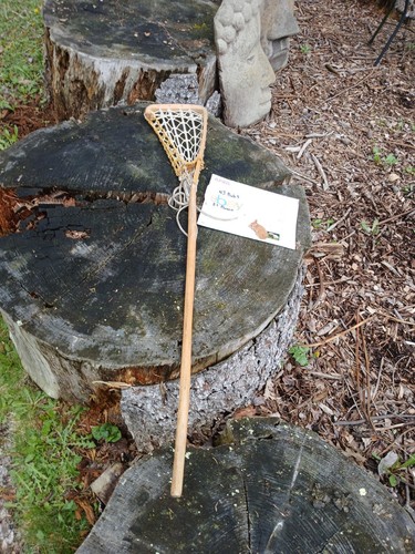 Vintage womens wooden lacrosse stick 46"