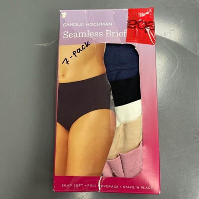NEW Carole Hochman Women's L Seamless Briefs 7-Pack Assorted Colors