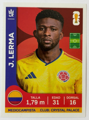 2026 WORLD CUP FIFA 3R #503 JEFFERSON LERMA Colombia Soccer Team