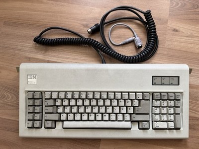 IBM Model F AT Tastatur Buckling Spring Retro PC 486 386 Mechanisch 1985 M DIN